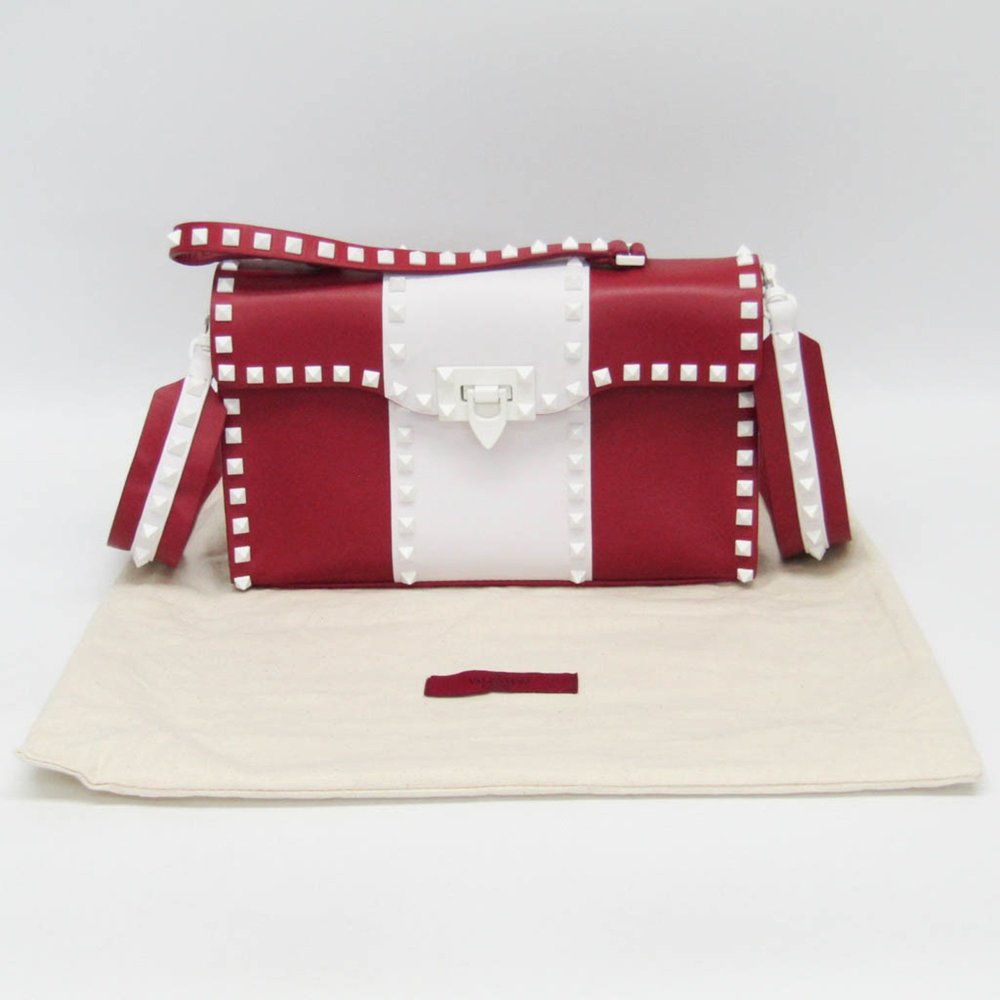 VALENTINO GARAVANI Red Leather Shoulder Bag - Picture 2 of 16